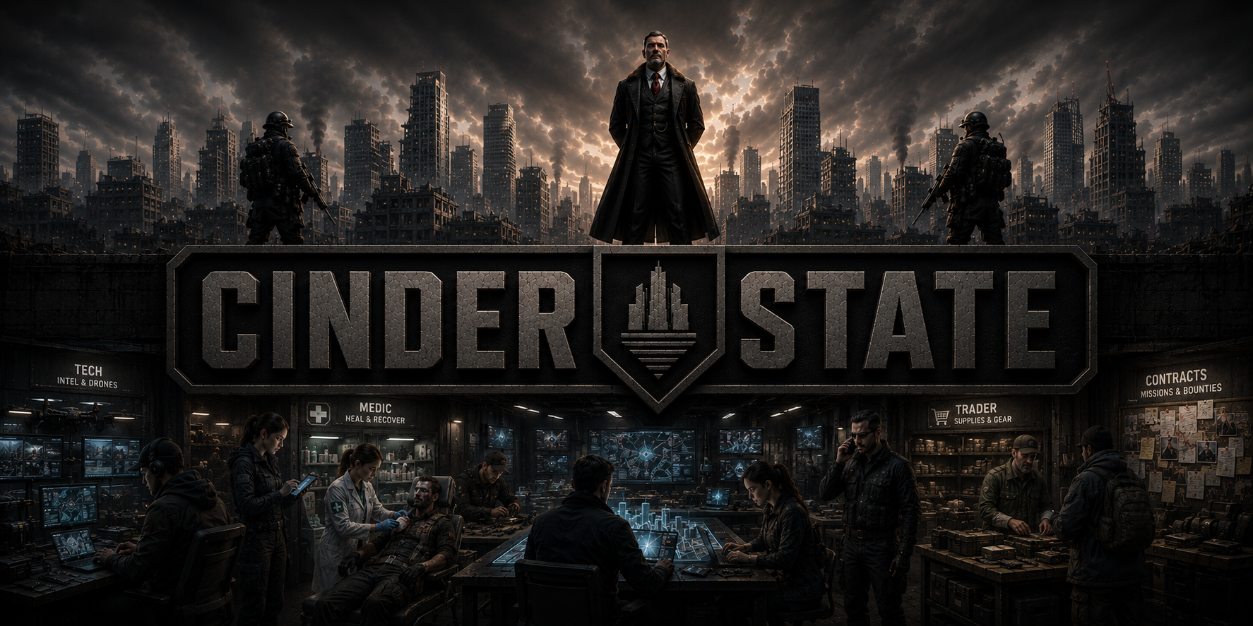 Cinder State official key art banner.
