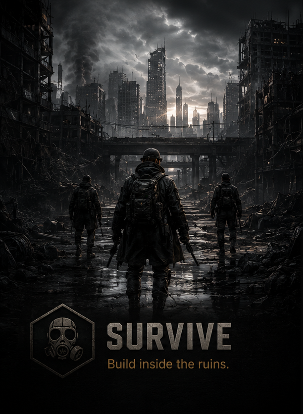 Survive: build inside the ruins.